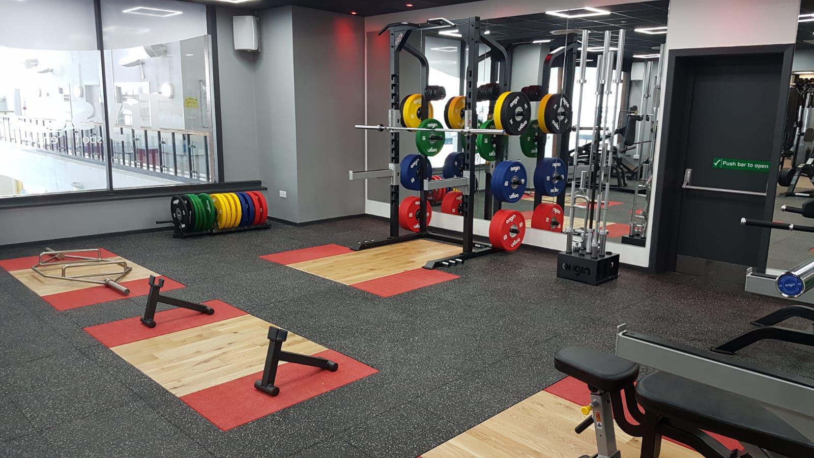 gym flooring project in Scotland